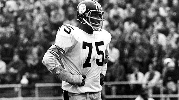 
                <strong>Defensive Tackle: Joe Greene</strong><br>
                Defensive Tackle: Joe Greene. Super-Bowl-Gewinner IX, X, XIII, XIV mit den Pittsburgh Steelers.
              