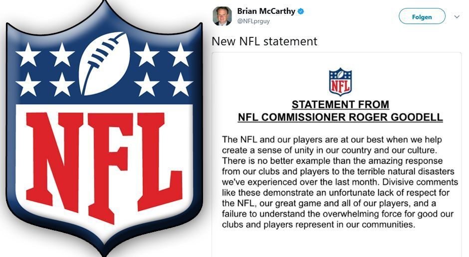 
                <strong>NFL-Statement</strong><br>
                Die NFL selbst veröffentlichte ein Statement, in dem sie die Aussagen Trumps als polarisierend und respektlos für den Football-Sport verurteilt.
              