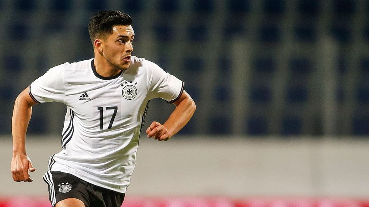 Nadiem Amiri erzielt das 1:0 für die DFB-Junioren