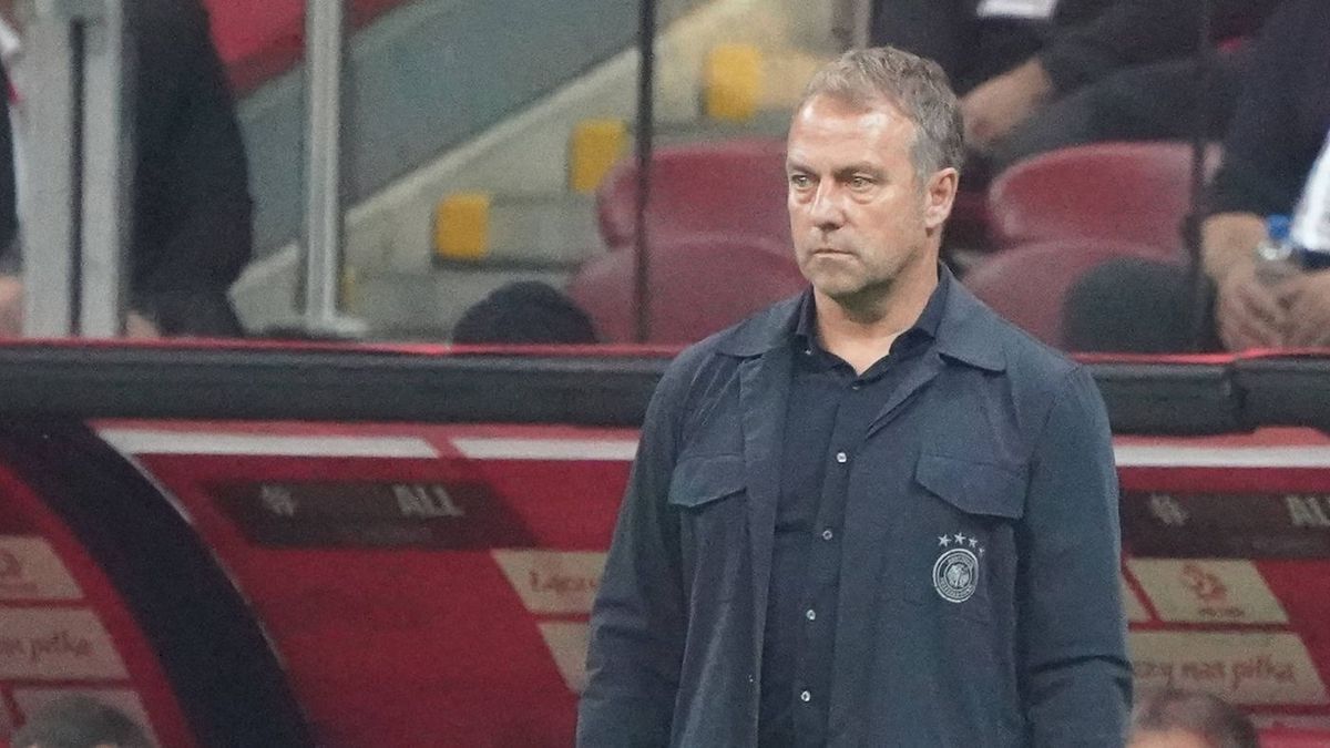 Hansi Flick beim Polen-Spiel
