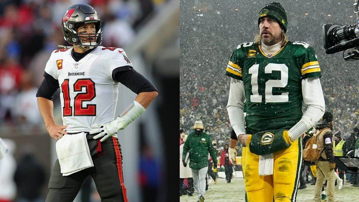 Aaron Rodgers und Tom Brady 