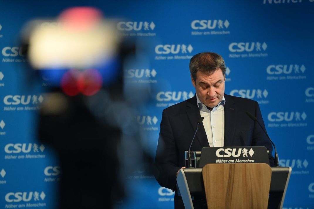 Der bayerische Ministerpräsident und CSU-Chef Markus Söder tritt nicht als Kanzlerkandidat bei der Bundestagswahl 2021 an.