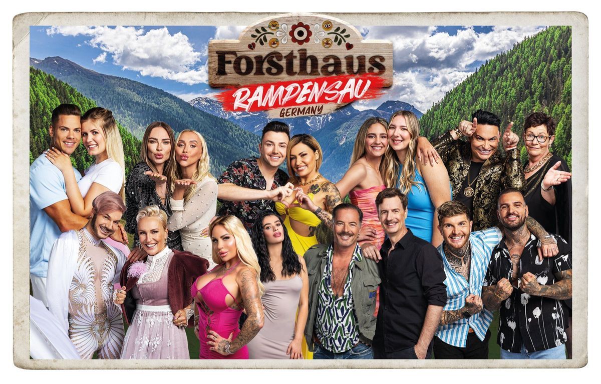 Diese 18 Promis ziehen bei Joyn PLUS+ ins "Forsthaus Rampensau Germany".