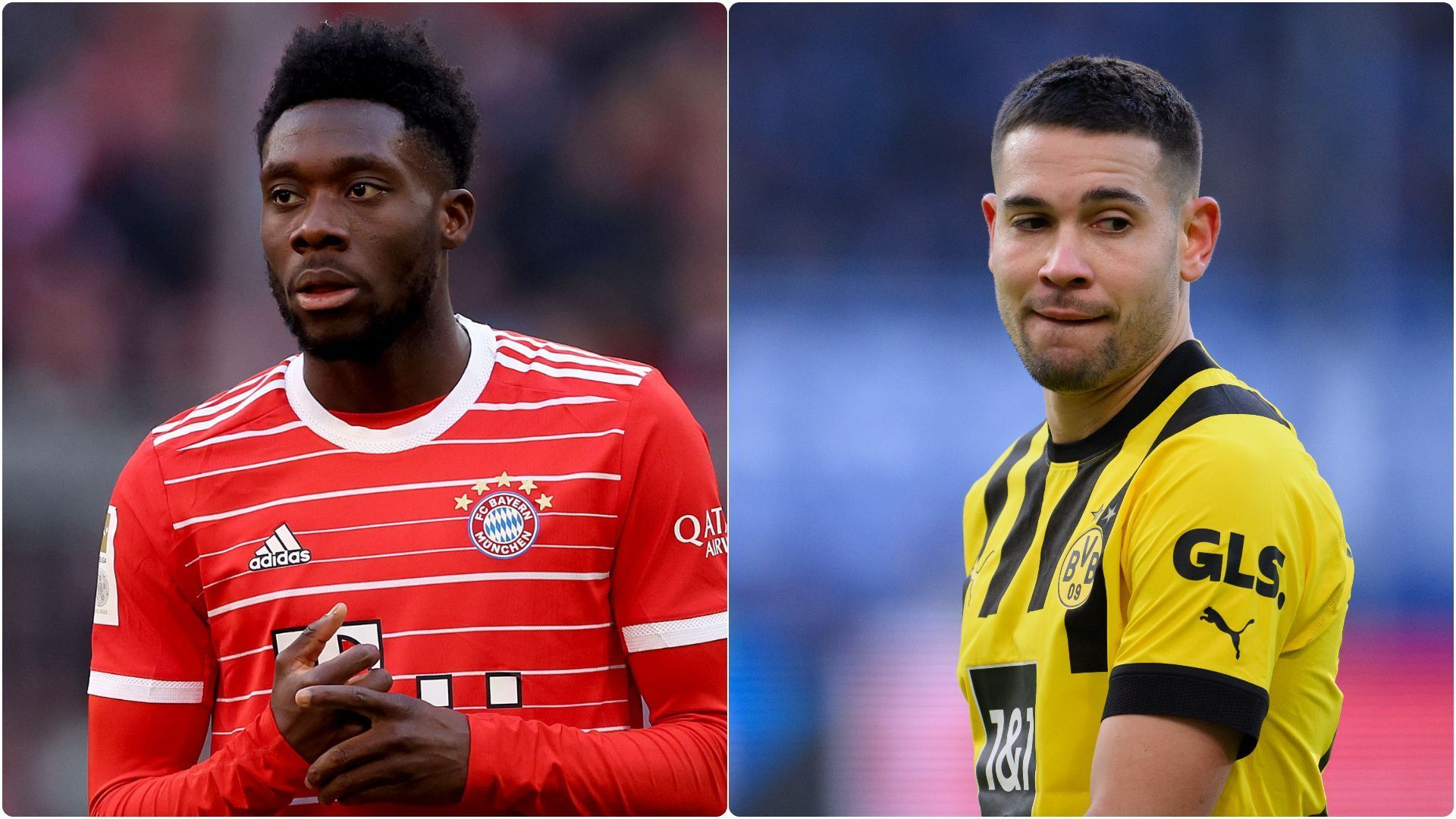 
                <strong>Abwehr: Alphonso Davies vs. Raphael Guerreiro</strong><br>
                Vor der Länderspielpause gegen Köln durfte Guerreiro im Mittelfeld ran - und zeigte eine überragende Leistung. Nun kehrt der gegen Köln gesperrte Can zurück, was für den Portugiesen wohl die erneute Versetzung auf die Linksverteidigerposition zur Folge hat. Schlecht für ihn in unserem Vergleich, denn auf der linken Seite gehört Bayern-Profi Davies zu den Besten überhaupt. Guerreiro seinerseits muss darauf hoffen, dass er künftig dauerhaft im Mittelfeld spielen darf. Punkt für Bayern, 5:3.
              