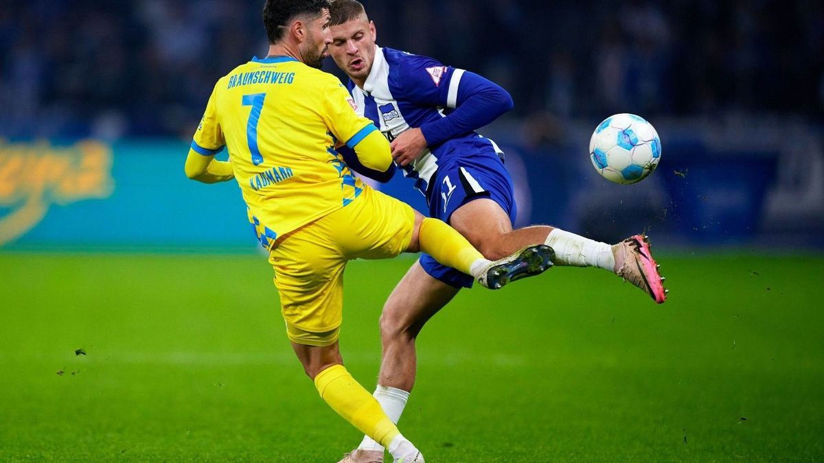 Umkämpftes Spiel im Berliner Olympiastadion