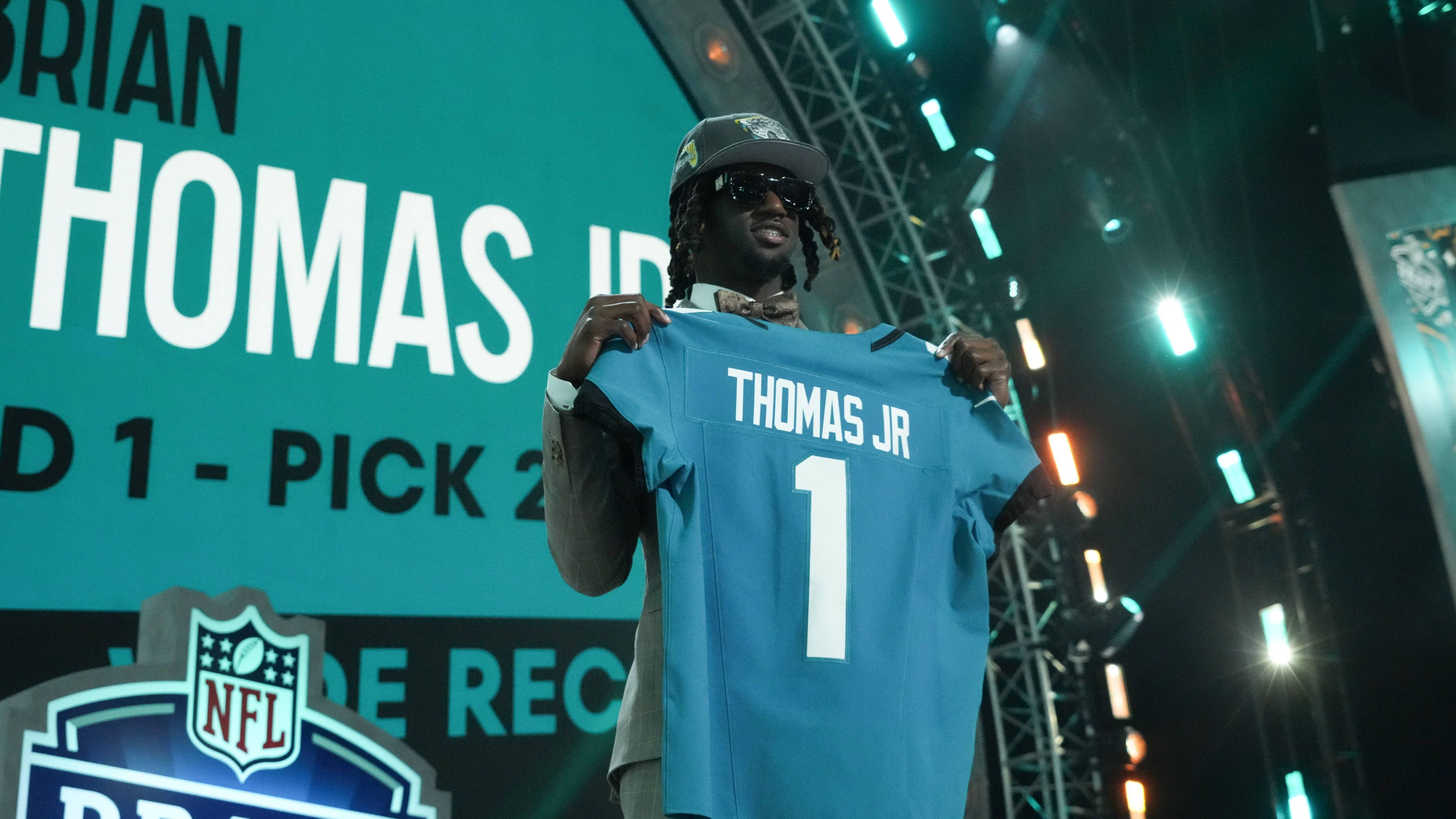 <strong>Pick 23: Brian Thomas Jr. (Jacksonville Jaguars, WR)</strong><br>Trikotnummer: 7