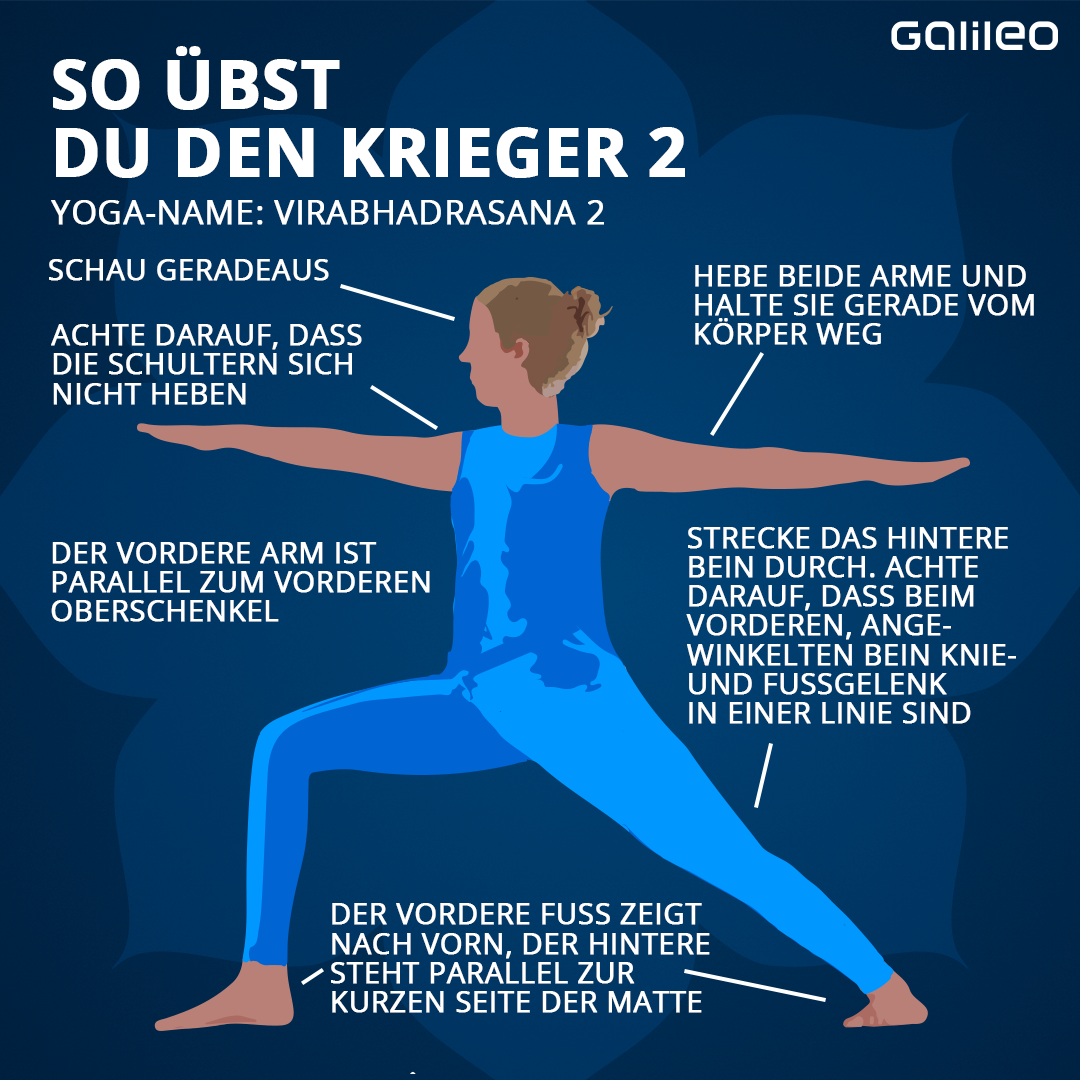 Yoga-Übungen: Krieger 2
