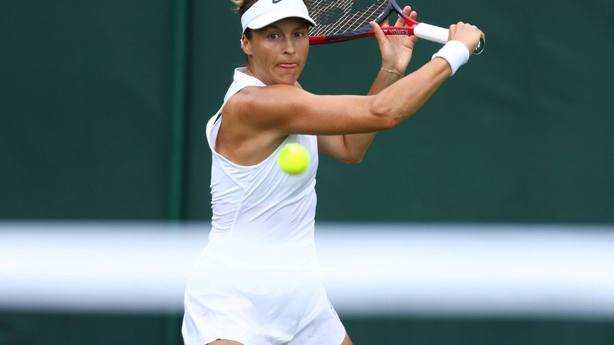 Tatjana Maria beim Training in Wimbledon