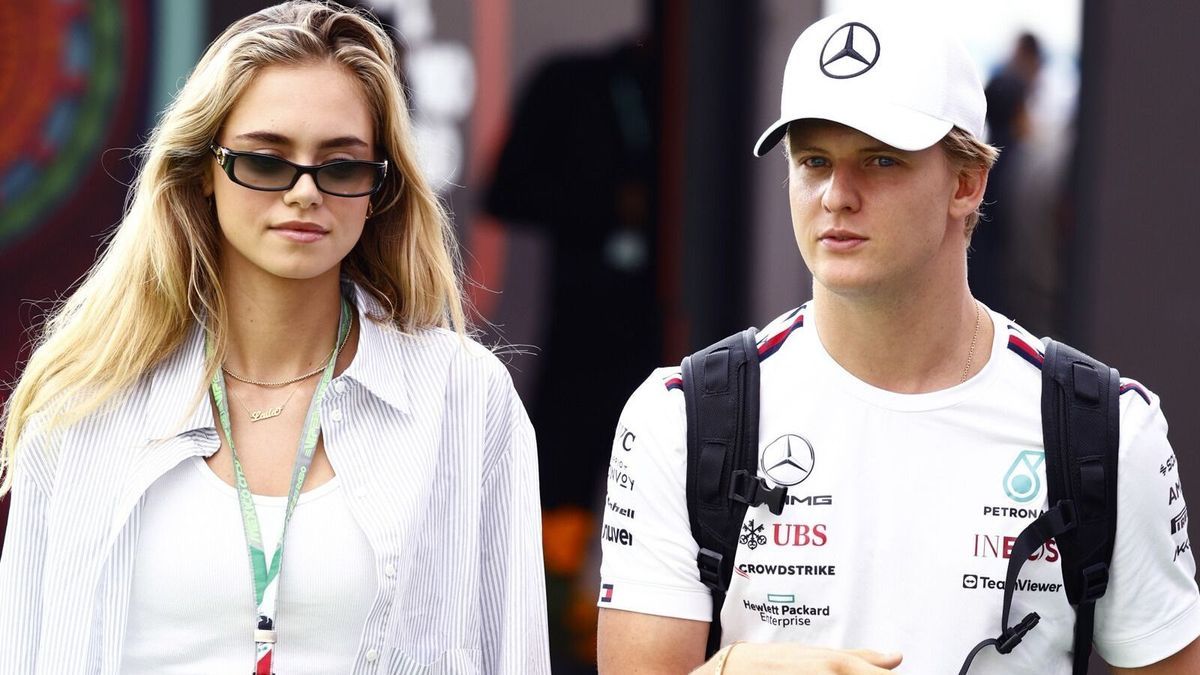 Mercedes-Testfahrer Mick Schumacher mit seiner Freundin Laila Hasanovic