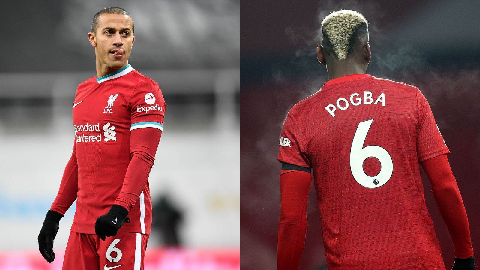 
                <strong>Zentrales Mittelfeld: Thiago Alcantara versus Paul Pogba</strong><br>
                Für Thiago ist die bisherige Saison eine einzige Enttäuschung. Der Triple-Sieger kam gerade einmal in vier Spielen zum Einsatz, musste wochenlang mit einer Knieverletzung passen. Pogba erlebt dagegen seinen zweiten Frühling. Nach Startschwierigkeiten kommt er im System von Trainer Ole Gunnar Solskjaer immer besser zum Zug, überzeugt auf der Sechs oder im linken Mittelfeld. Die vergangenen beiden Partien bestätigen seinen Aufschwung: Gegen Aston Villa holte er den entscheidenden Elfmeter heraus, dazu erzielte er den 1:0-Siegtreffer gegen Burnley. Punkt Pogba, 3:3.
              