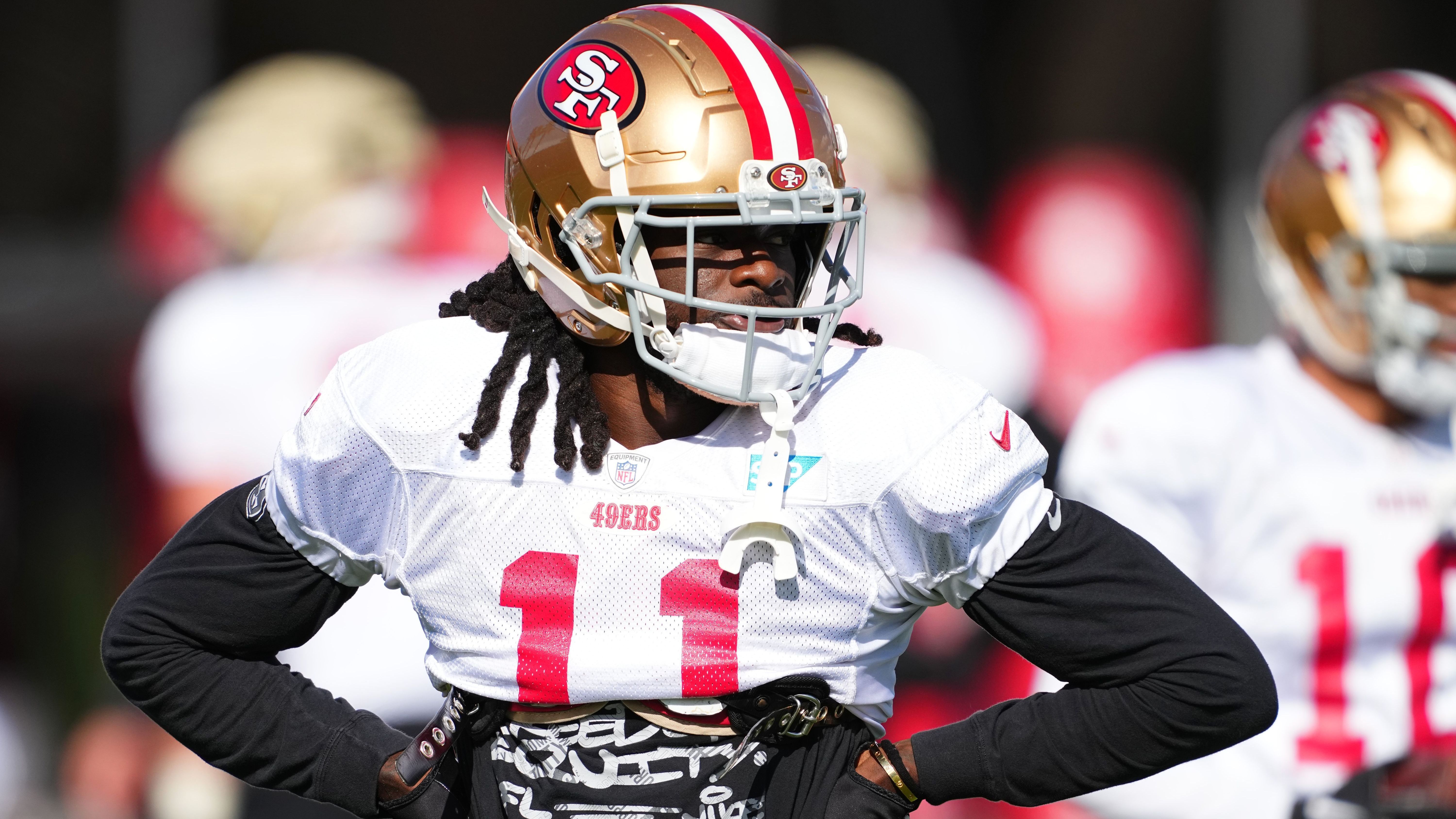 <strong>Platz 7 (geteilt): Brandon Aiyuk (San Francisco 49ers/Wide Receiver)</strong><br>- Vertrag bis: 2028<br>- Durchschnittsgehalt: 30.000.000 US-Dollar<br>- Gesamtgehalt: 120.000.000 US-Dollar<br>- Garantiesumme des Vertrages: 76.000.000 US-Dollar