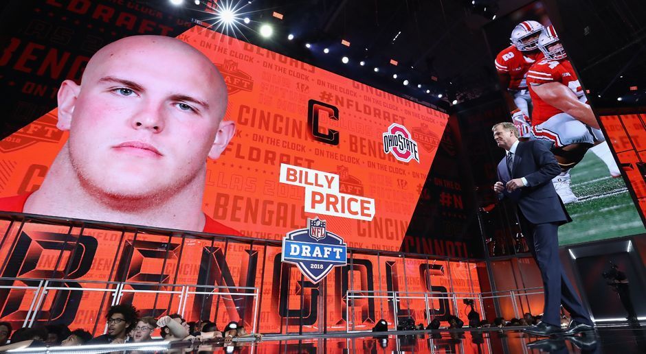 
                <strong>21. Pick - Cincinnati Bengals: C Billy Price</strong><br>
                Vierjahresvertrag über 11.712.491 US-Dollar, davon 6.598.175 Signing-Bonus
              