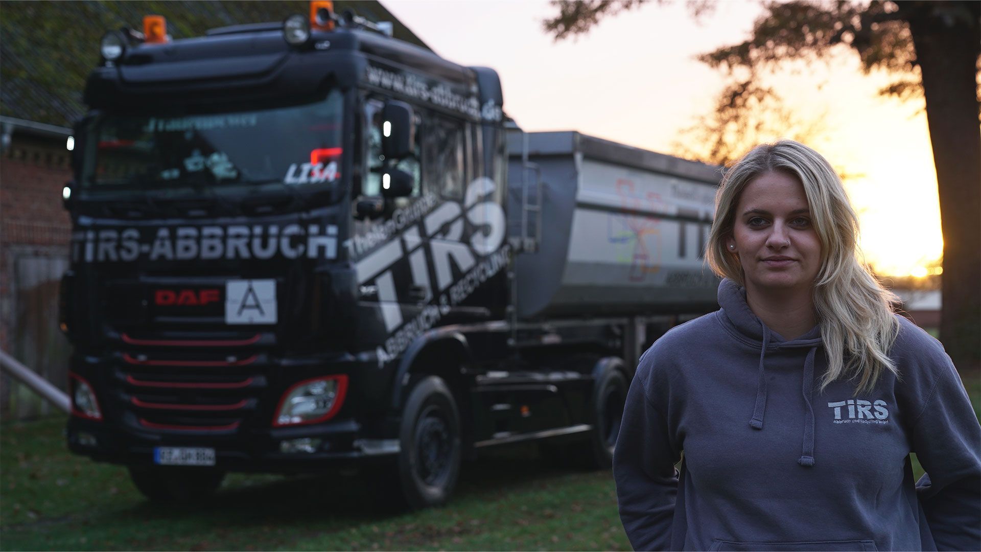 "Lilo", der neue Lkw von "Trucker Babe" Lisa