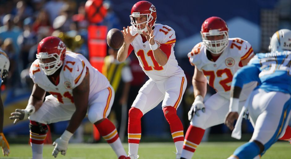 
                <strong>Kansas City Chiefs </strong><br>
                Alex Smith (Quarterback, im Bild Nr. 11), Eric Fisher (Offensive Tackle, im Bild Nr. 72), Mitchell Schwartz (Offensive Tackle), Bryan Witzmann (Guard), Ron Parker (Free Safety)
              