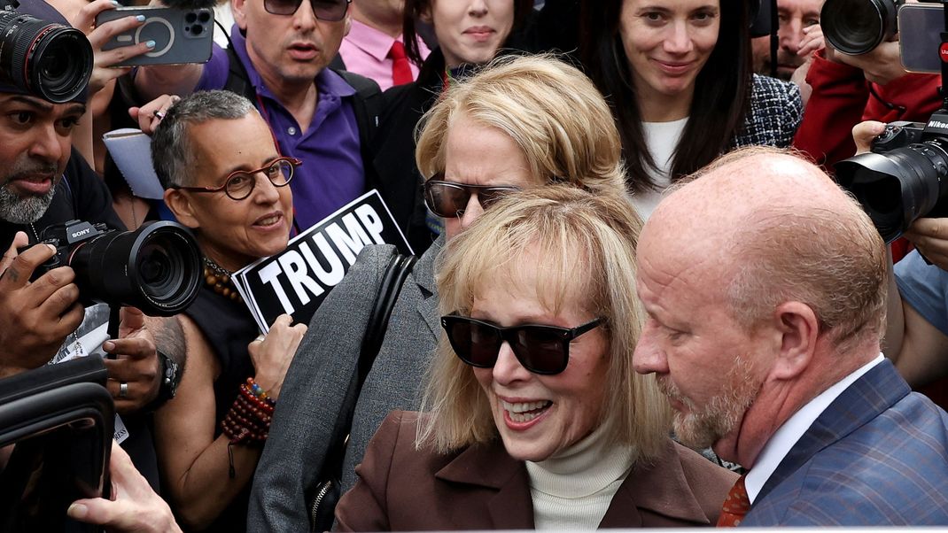 E. Jean Carroll nach ihrem Sieg vor Gericht.