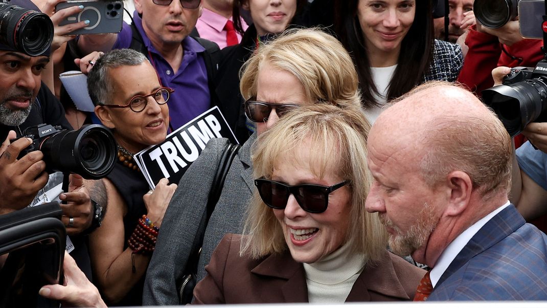 E. Jean Carroll nach ihrem Sieg vor Gericht.