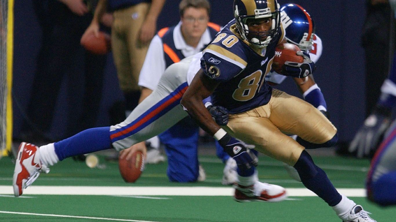 <strong>Platz 5: Isaac Bruce (1994 bis 2009)</strong><br>15.208 Receiving Yards