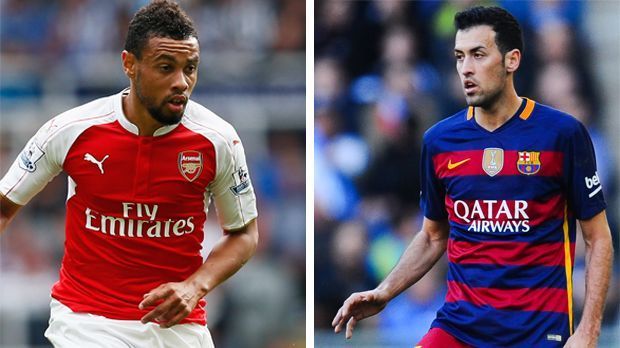 
                <strong>Francis Coquelin vs. Sergio Busquets</strong><br>
                Francis Coquelin vs. Sergio Busquets: Ein eindeutiges Duell. Zwar ist Coquelin athletisch und kompromisslos im Zweikampf, aber Busquets ist mit seiner Technik, seinem Stellungsspiel und - wenn es sein muss - seiner nötigen Cleverness deutlich im Vorteil. Arsenal vs. Barca 3:3.
              