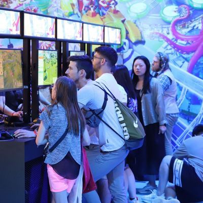 Computerspieler bei der Gamescom