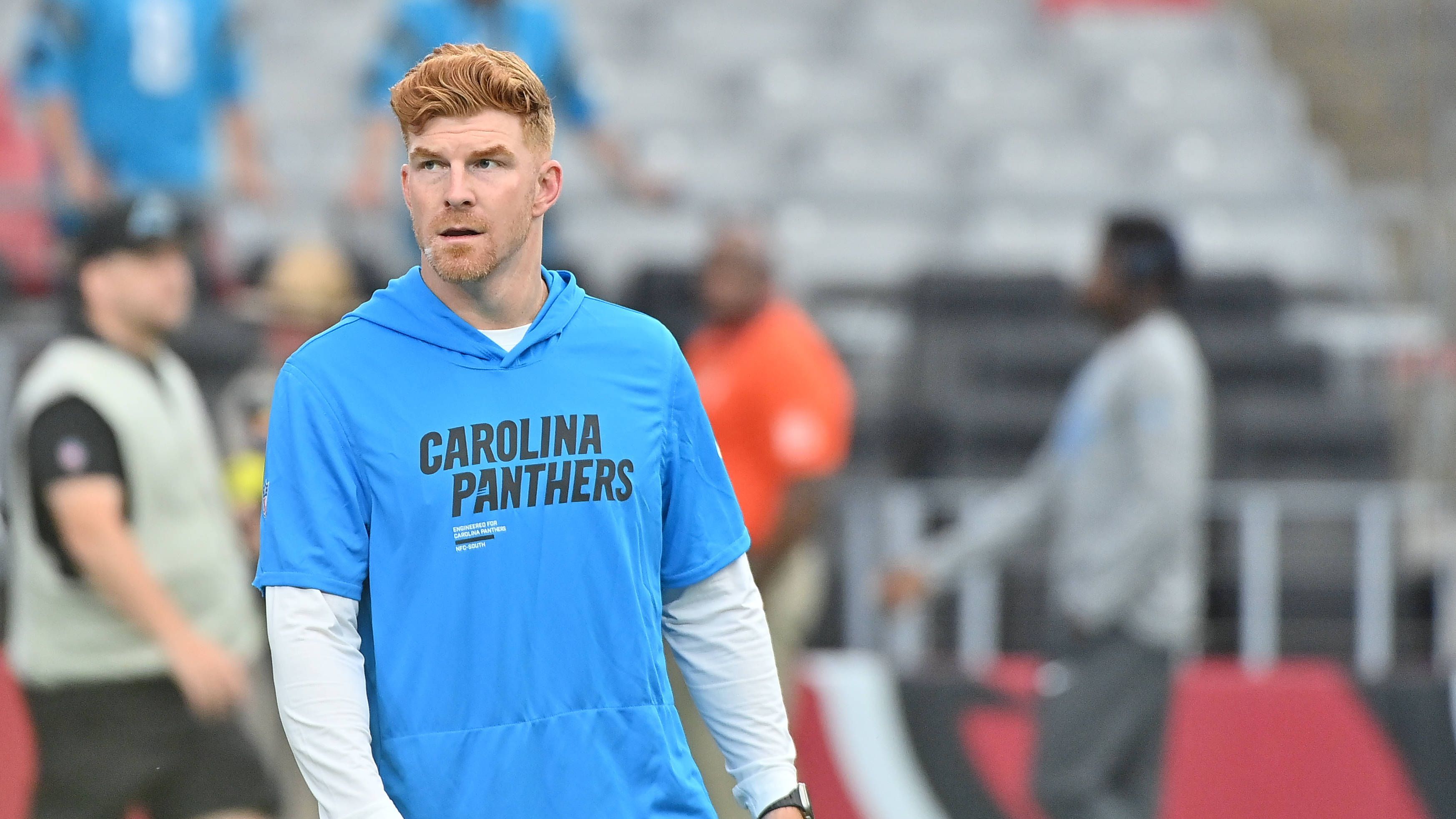 <strong>Platz 28: Andy Dalton (Carolina Panthers)<br></strong>Bryce Young verletzte sich und fällt für Woche 8 offenbar aus. Back-Up Dalton muss ran und erneut beweisen, dass er es noch drauf hat. An guten Tagen ein mehr als solider QB.