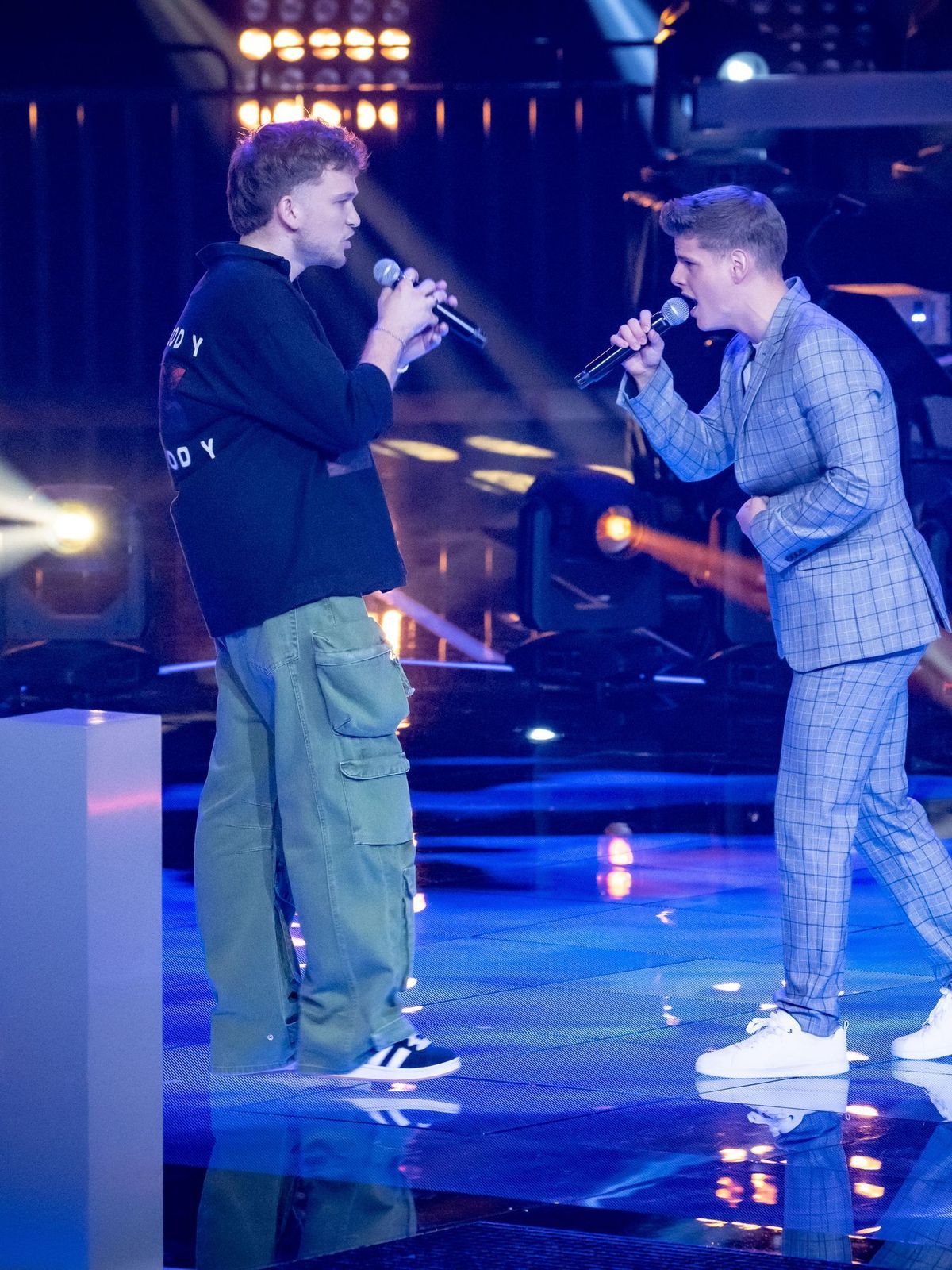 "The Voice of Germany" 2024 - Folge 12: Sebastian Zappel und Elijas Karlsson im Battle