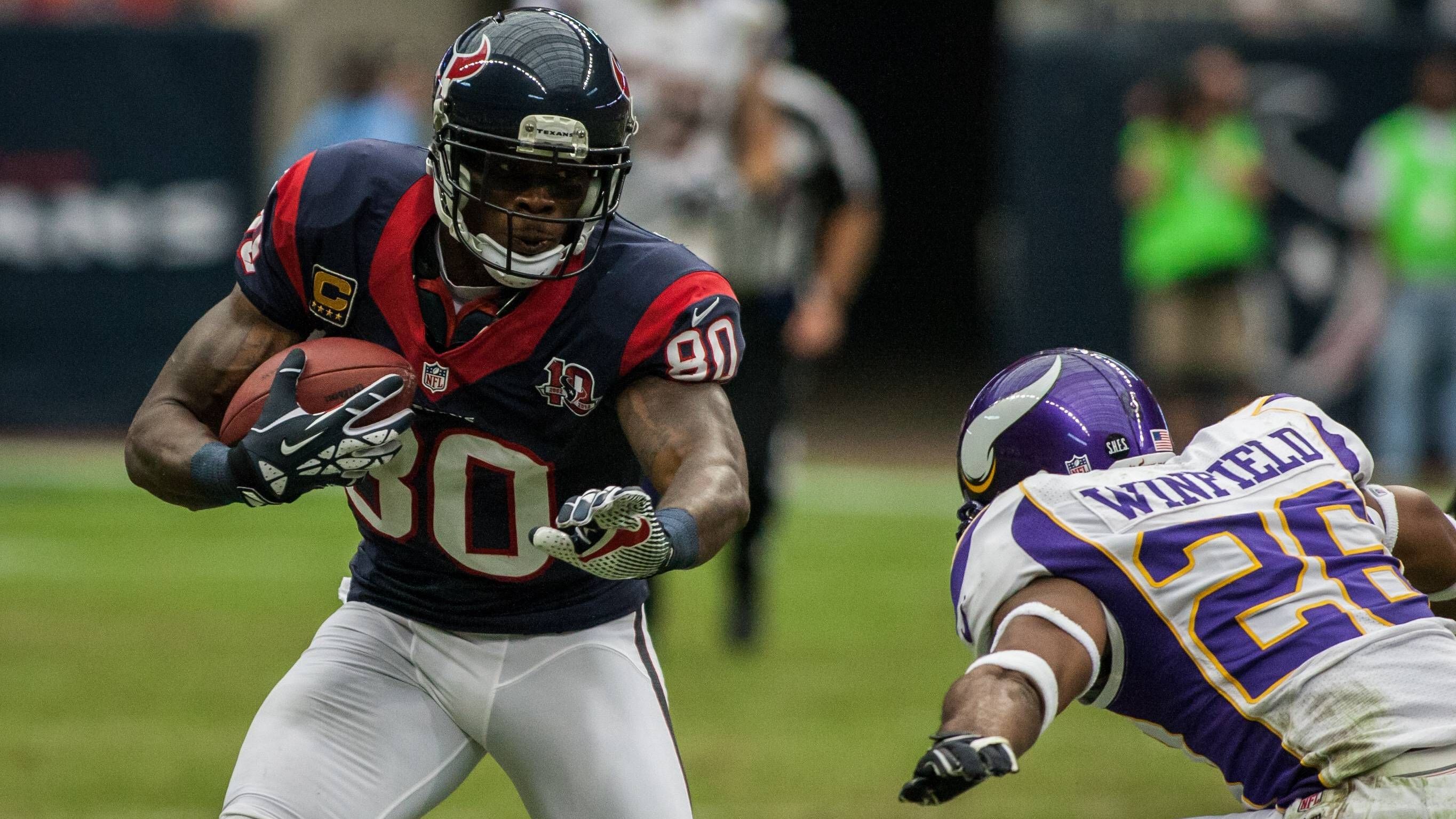 <strong>13. Platz: Andre Johnson - 106,02 Millionen Dollar</strong><br>- Saisons aktiv: 2003 - 2015<br>- Teams: Houston Texans, Indianapolis Colts, Tennessee Titans