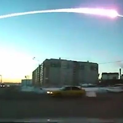 Explosion eines Meteoriten im Jahr 2013 über dem russischen Tscheljabinsk