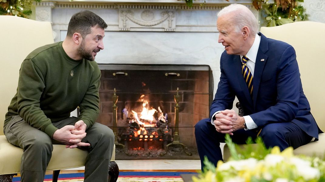 Der ukrainische Präsident Selenskyj zu Besuch bei US-Präsident Biden