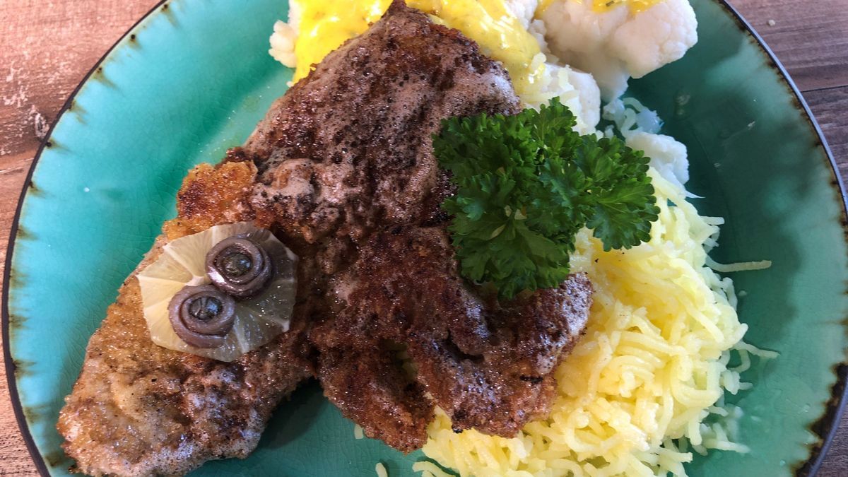 Wiener Schnitzel mit Blumenkohl