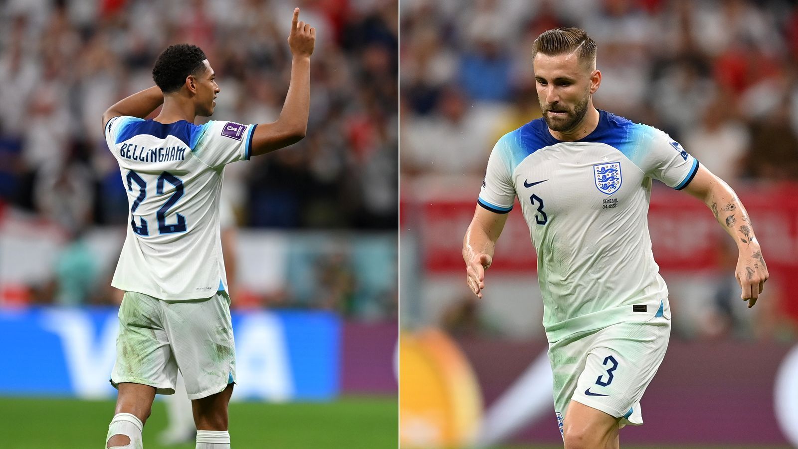 
                <strong>Augusta-Trick? Mysteriöse grüne Spuren auf England-Trikots</strong><br>
                Die grünen Flecken sind nach dem Achtelfinalsieg der Engländer gegen Senegal sowohl auf dem weißen Trikot von Luke Shaw (r.) wie auch auf der Hose von Jude Bellingham deutlich zu sehen. Aber was hat es mit den grünen Spuren auf sich, über die sich bei der WM in Katar bereits mehrere Spieler beschwert haben? Normale Grasflecken sind das jedenfalls nicht. Die englische "Daily Mail" vermutet, dass die Greenkeeper der WM-Stadien in dem Wüstenstaat den "Augusta-Trick" angewendet haben könnten. Bei dem traditionsreichen Golfturnier in den USA wird der Rasen mit grüner Farbe eingesprüht, um braune, vertrocknete Stellen zu verdecken. Da Golfspieler aber deutlich seltener grätschen, bleibt dies ohne Folgen. Ganz im Gegensatz zu den WM-Spielern, deren Trikots vermutlich erstmal sehr heiß gewaschen werden müssen.
              