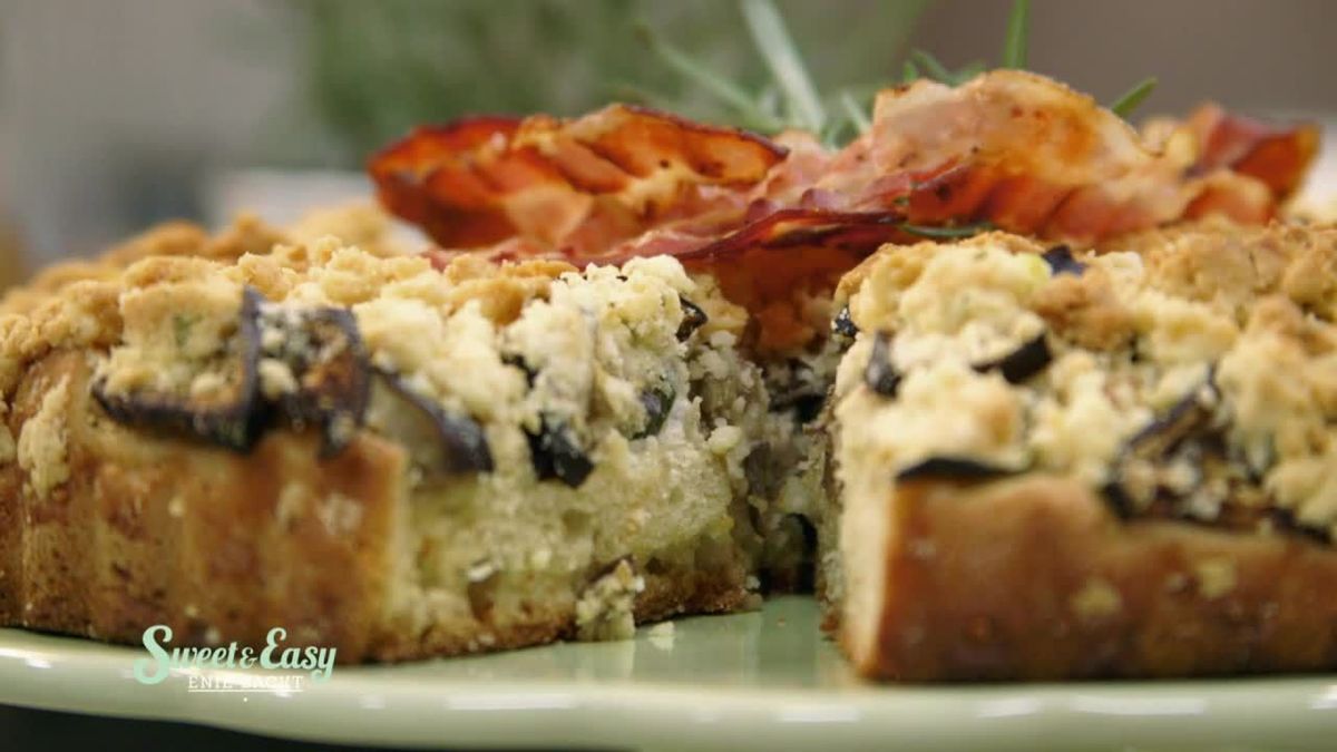 Streuselkuchen mit Sommergemüse