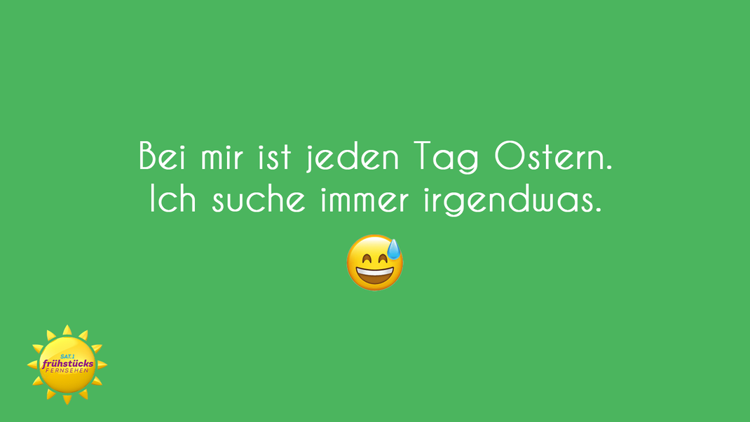 Dieses Phänomen dürfte einigen vertraut sein: ein Ostergruß, der Humor beweist.