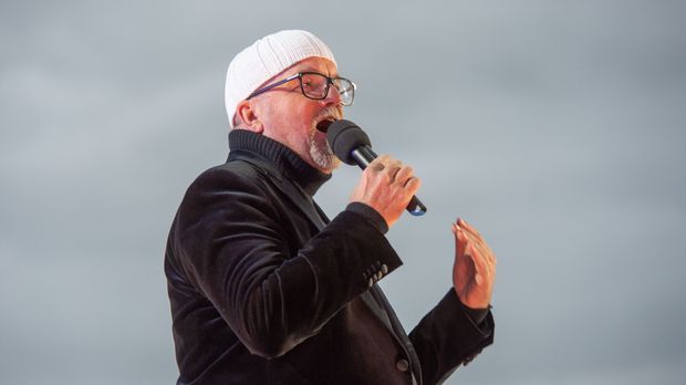 DJ Ötzi bei einer Generalprobe.