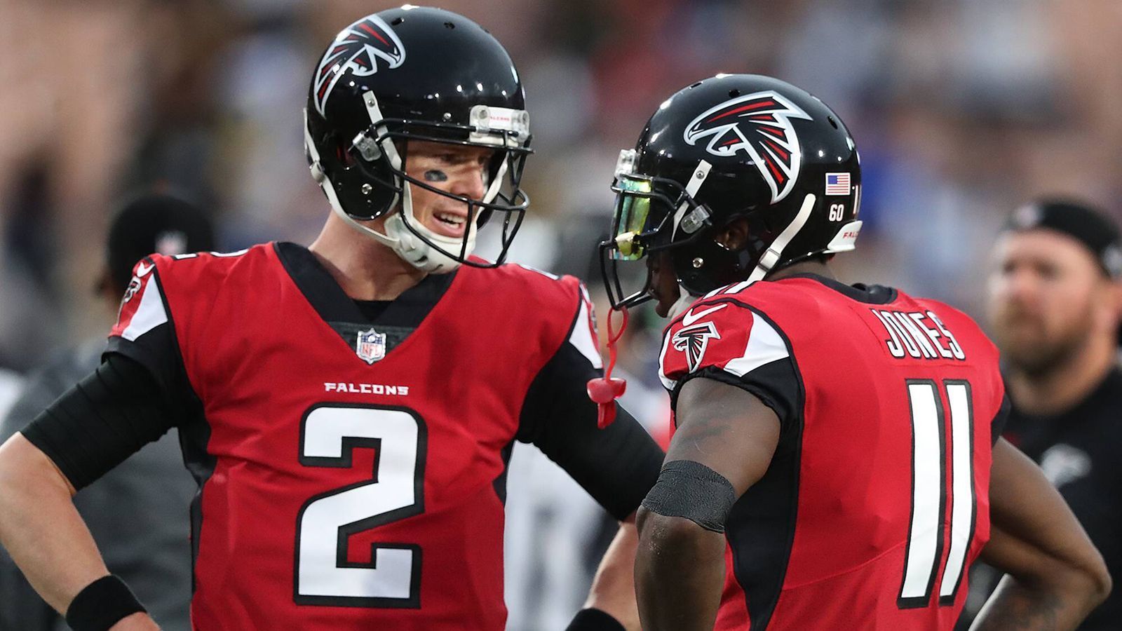 
                <strong>Atlanta Falcons (3 Spieler)</strong><br>
                4 Julio Jones (WR), 29 Matt Ryan (QB), 70 Devonta Freeman (RB)
              