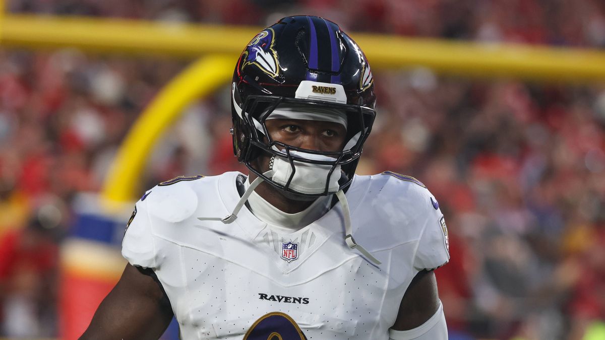 KANSAS CITY, MO - SEPTEMBER 05: Baltimore Ravens linebacker Roquan Smith (0) before an NFL, American Football Herren, USA game between the Baltimore Ravens and Kansas City Chiefs on September 5, 20...