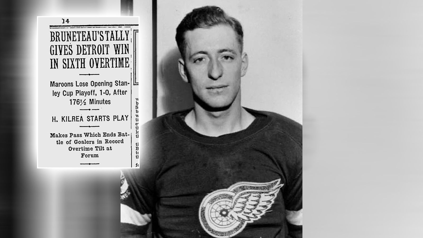 
                <strong>Detroit Red Wings - Montreal Maroons (1936)</strong><br>
                &#x2022; Länge der Overtime: 116:30 Minuten<br>
              