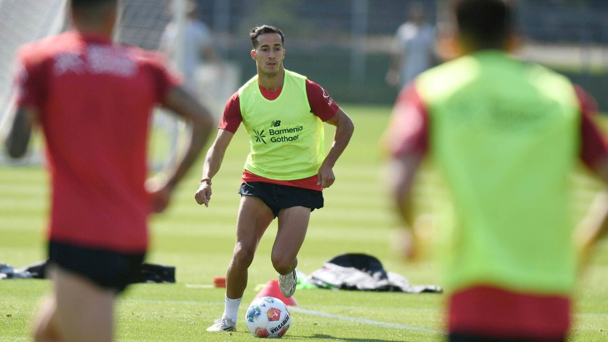 Vázquez war beim Training mittendrin