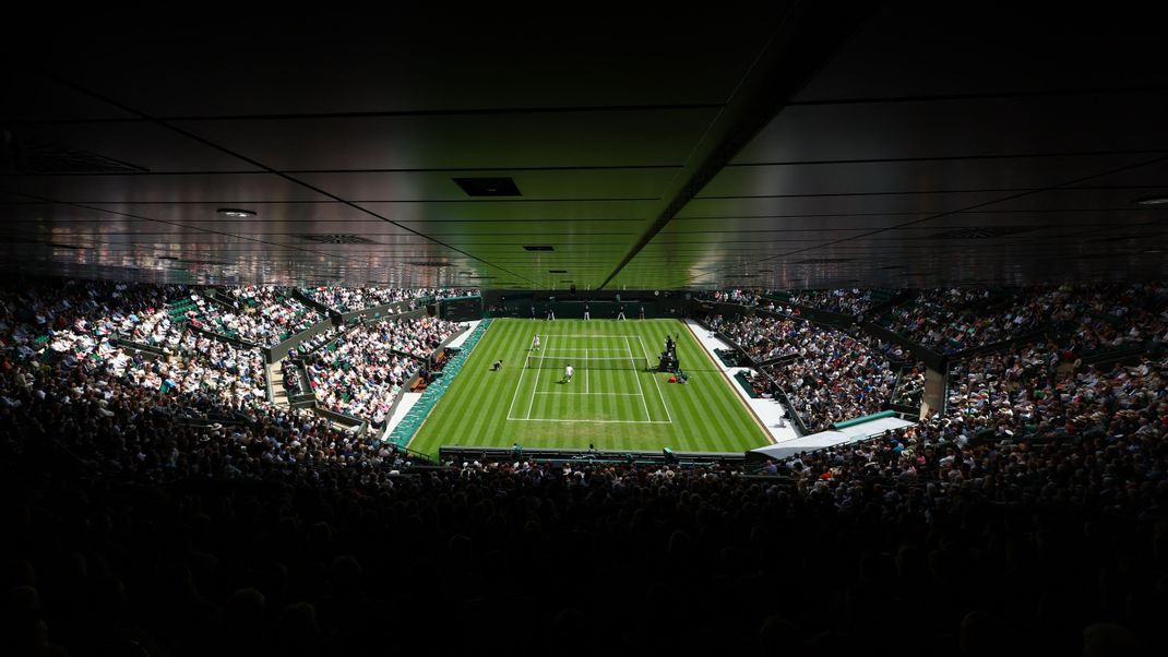 In Wimbledon wurde ein Tennisspiel von Klimaaktivisten gestört.
