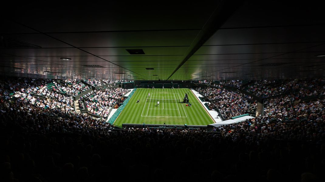 In Wimbledon wurde ein Tennisspiel von Klimaaktivisten gestört.