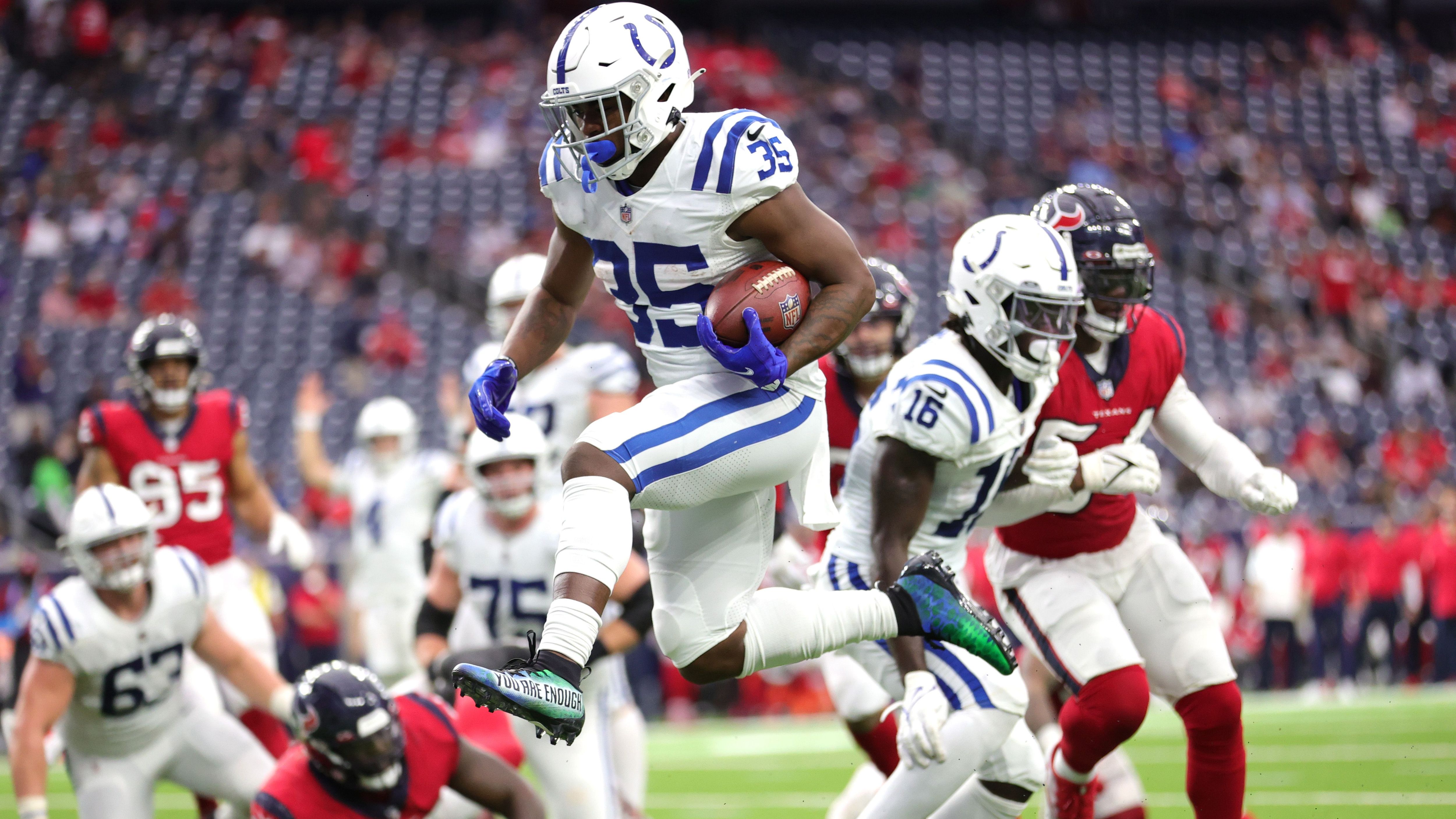 <strong>Indianapolis Colts</strong><br>Saison 2021<br>Am 05.12.2021 im Spiel gegen die Houston Texans<br>Endergebnis: 31-0