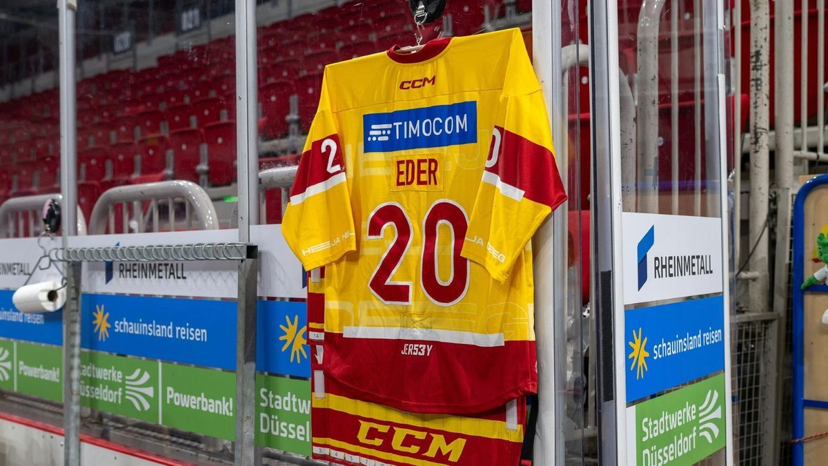 Eders Trikot beim Heimspiel gegen Schwenningen