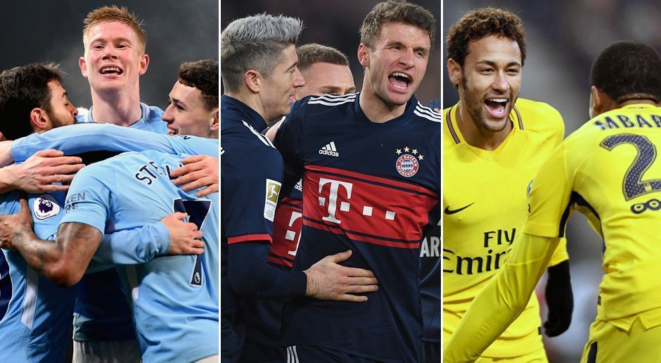 
                <strong>Mega-Vorsprung - diese Top-Teams sind 2017/18 fast schon Meister </strong><br>
                Der FC Bayern zieht mit elf Punkten Vorsprung in der Bundesliga schon wieder einsam seine Kreise an der Tabellenspitze. Doch die Münchner sind nicht das einzige europäische Top-Team, das sich schon früh in der Saison einen riesengroßen Vorsprung erarbeiten konnte. ran.de zeigt weitere Klubs, die schon jetzt den Meister-Sekt kaltstellen können. (Stand: 18. Dezember 2017)
              