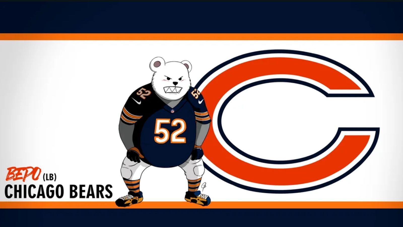 <strong>Bepo (Chicago Bears)</strong>