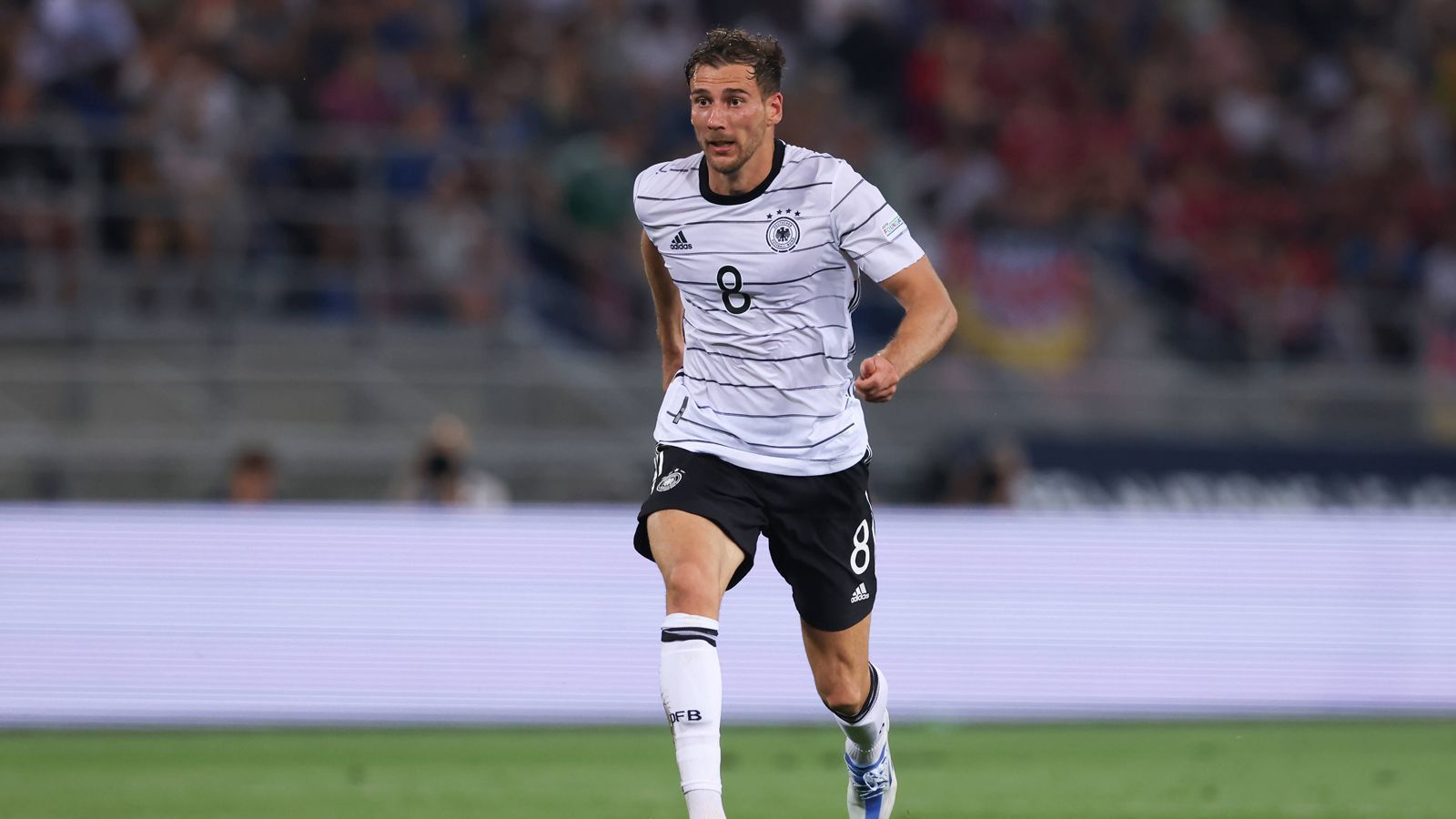 
                <strong>Leon Goretzka</strong><br>
                &#x2022; Verein: FC Bayern München<br>&#x2022; Länderspiele: 44<br>&#x2022; Länderspieltore: 14<br>&#x2022; Bundesligaspiele: 222<br>
              