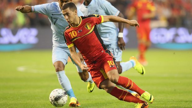 
                <strong>Eden Hazard</strong><br>
                Die belgische Nationalmannschaft könnte eine der größten Überraschungen der Weltmeisterschaft werden. In Belgien spricht man von der "Goldenen Generation", die in der Offensive von Turbodribbler Eden Hazard angeführt wird.
              