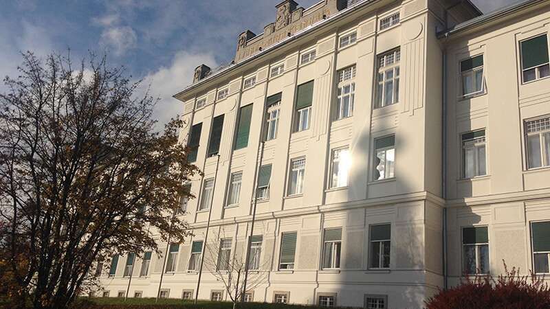 Das Landeskrankenhaus Graz von außen.&nbsp;