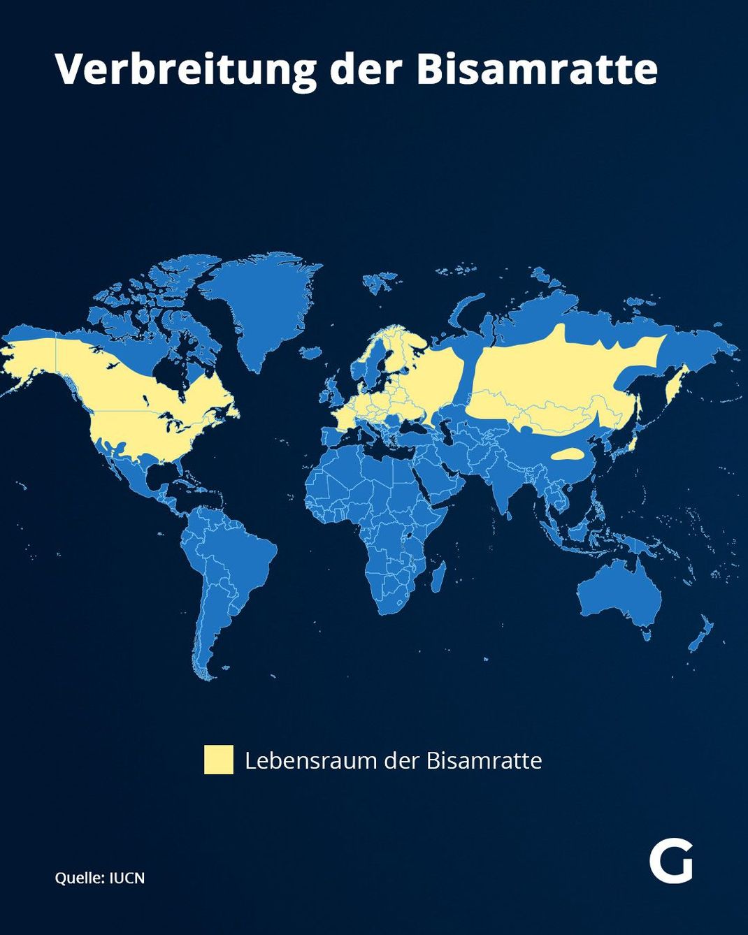 Verbreitung der Bisamratte