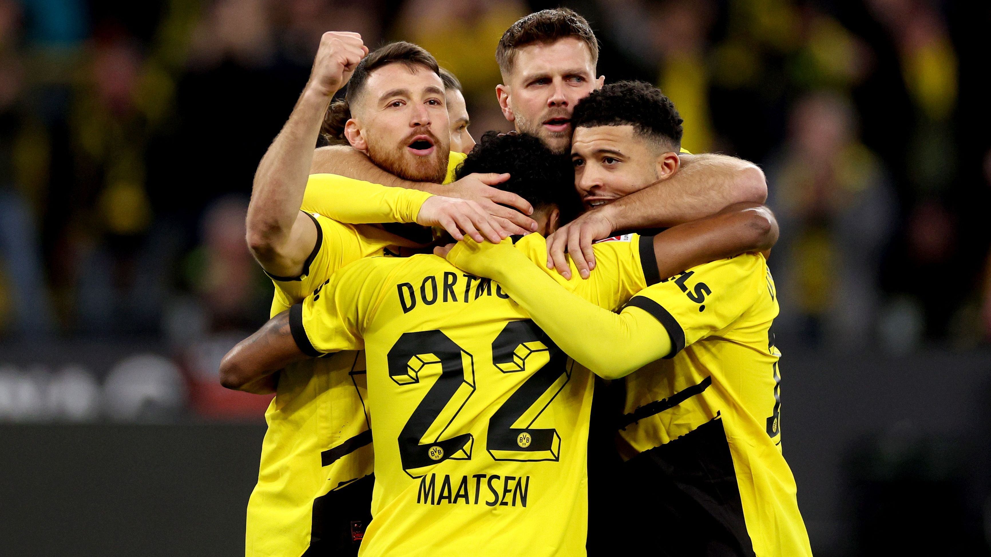<strong>Borussia Dortmund</strong> <br>Aktuelle Platzierung: 5.<br>Mögliche Platzierungen: 2. - 9.<br>Restprogramm: Gladbach, Leverkusen, Leipzig, Augsburg, Mainz, Darmstadt