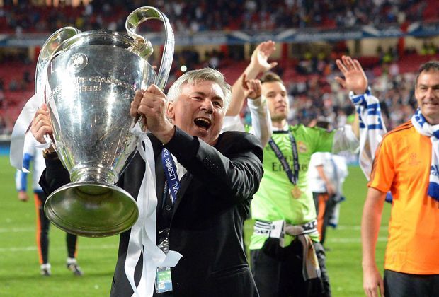 
                <strong>Carlo Ancelotti: alle 59,5 Spiele eine Trophäe</strong><br>
                Platz 9: Der 55-jährige Carlo Ancelotti (Real Madrid) gehört zu den erfolgreichsten Trainern der letzten Jahre. In 952 Spielen gewinnt der Italiener 16 Trophäen. Zuletzt die Champions League, den Weltpokal und die Copa del Rey.
              
