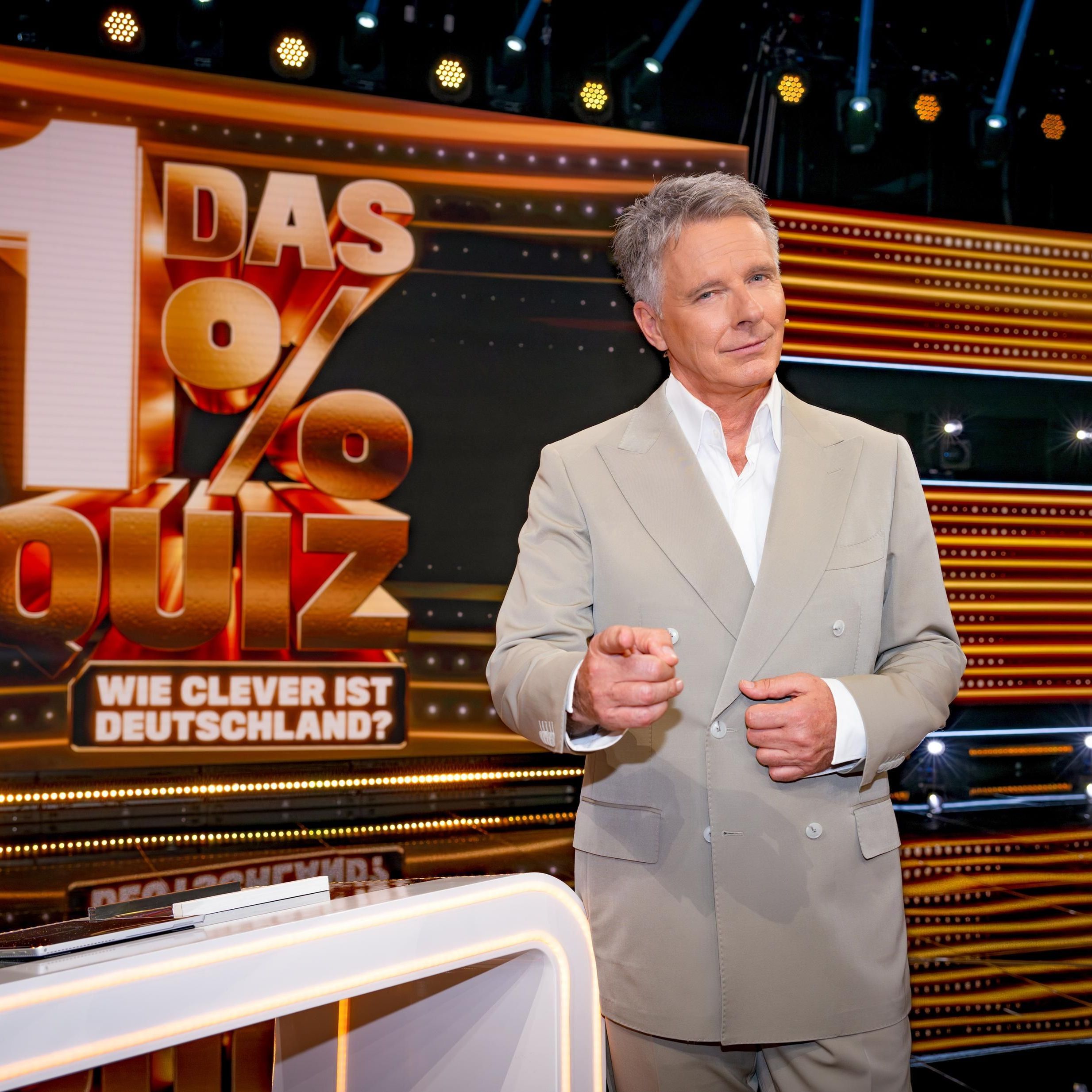 Jörg Pilawa moderiert "Das 1% Quiz - Wie clever ist Deutschland?"